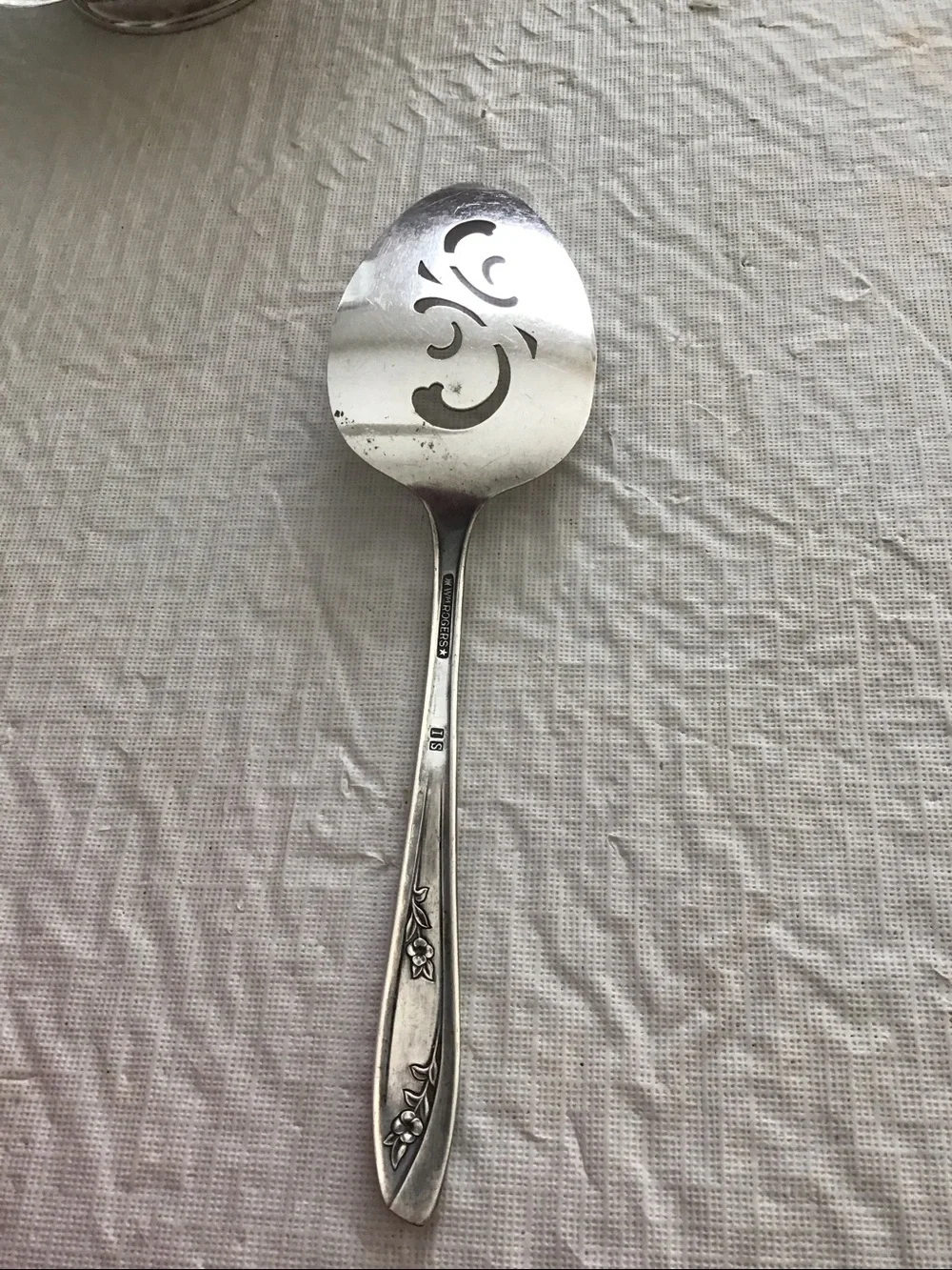Classic Silver-plated Pierced Server - 1950’s